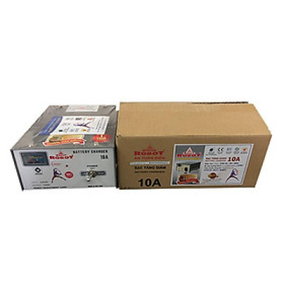 MÁY SẠC ẮC QUY ROBOT TĂNG GIẢM 10A (12V, DÂY ĐỒNG)
