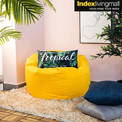 Vỏ gối lười FATINA vải sợi tổng hợp bền chắc, vỏ màu vàng nổi bật | Index Living Mall - Phân phối độc quyền tại Việt Nam