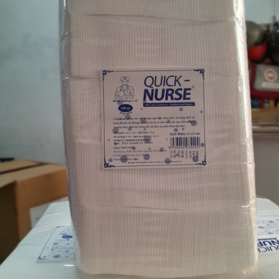 BÔNG CẮT MIẾNG QUICK-NURSE 6CMX6CM - 500GR