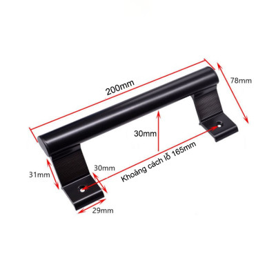 Tay Nắm Cửa Trượt Cửa Lùa KUNBE Tay Nắm Chữ D Thiết Kế Tối Giản Hiện Đại