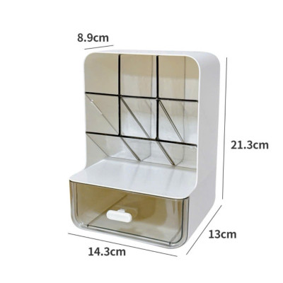 Tủ Kệ Đựng Bút 4 Tầng 8 Ngăn, Kệ Bút Văn Phòng Phẩm Cao Cấp Nhựa Trong Suốt - HÀNG CHÍNH HÃNG MINIIN