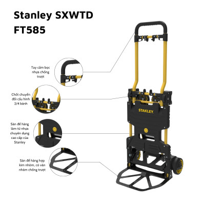 Xe đẩy tay đa năng cao cấp stanley FT585