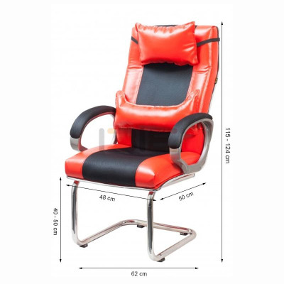 Ghế Game Chân Thép Mạ Có Gối IBIE IB4530GQ