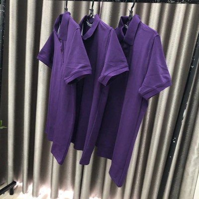 Áo Thun Có Cổ Cá Sấu 4 Chiều Tím Đậm