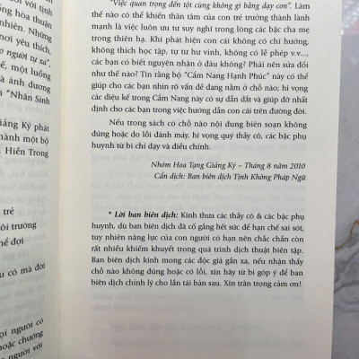 Sách - Cẩm Nang Hạnh Phúc -Thái Lễ Húc