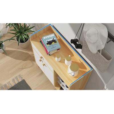 Tủ giày thông minh OHAHA 031 - Vàng trắng có chân chống