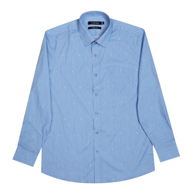 Áo sơ mi nam dài tay họa tiết Khatoco A1MD498T1-CNIN613-2609-D