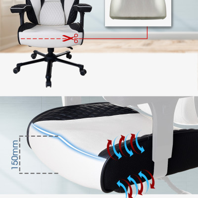 Ghế Game, Ghế Giám đốc cao cấp GG100 Đen Trắng