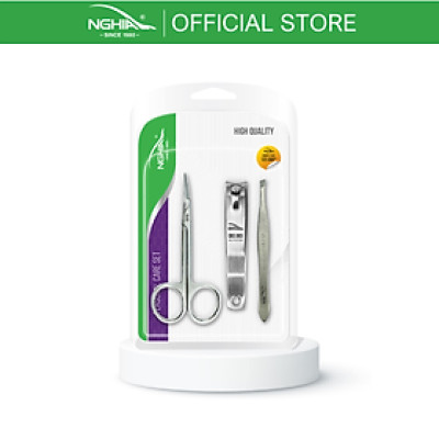 Combo 3 Sản Phẩm (Kéo Cắt Tỉa Lông Mày - Bấm Móng - Nhíp) KỀM NGHĨA CB.3-003