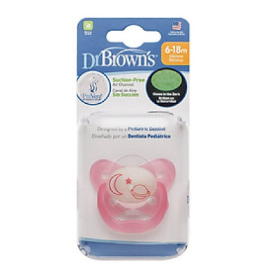 [ PV21007 ] Ty ngậm đơn phát sáng dạ quang Prevent chỉnh nha, chống vẩu Dr.Brown