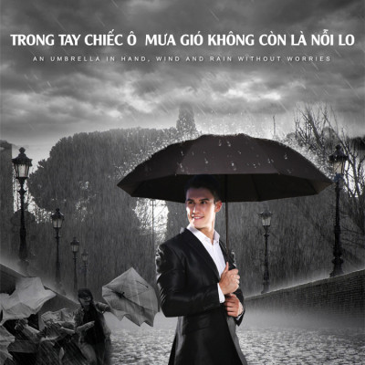Dù Che Nắng Che Mưa 8 Xương Xếp Gọn Tiện Lợi
