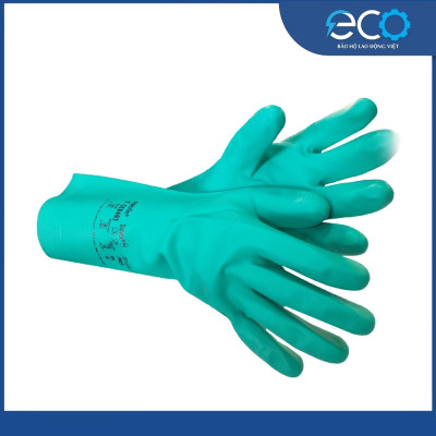 Găng tay bảo hộ rửa chén ngăn hóa chất và dầu mỡ Ansell 37-175 độ dày cao, bền dai