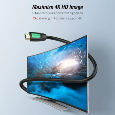 Ugreen UG40461HD101TK 1.5M màu Đen Cáp tín hiệu HDMI chuẩn 1.4 hỗ trợ phân giải 4K * 2K 60hz - HÀNG CHÍNH HÃNG