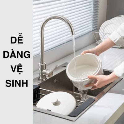 Nồi nấu chậm lòng sứ 3L Mishio MK397 kèm xửng hấp và 4 thố sứ tiện lợi không lo cháy khét hay bong tróc chống dính - Hàng chính hãng