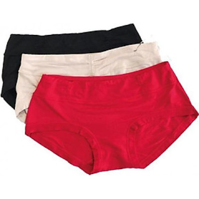 Combo 3 quần cotton Ladali QCT01 - Đen/Đỏ/Da