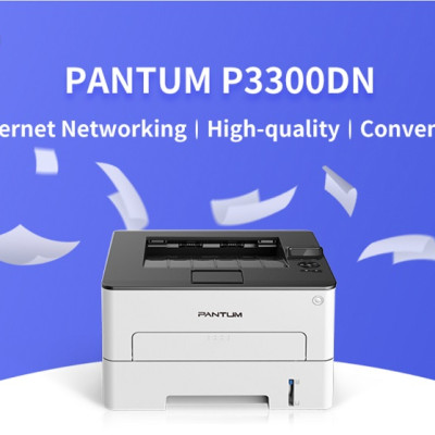 Máy in laser đơn năng Pantum P3300DN (In 02 mặt tự động - In qua mạng) - Hàng Chính Hãng