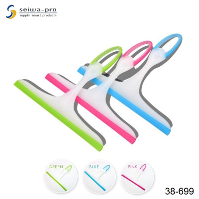 Cây lau kính cầm tay Seiwa Pro lưỡi gạt Silicon 24.5 cm - Hàng nội địa Nhật Bản - Giao màu ngẫu nhiên