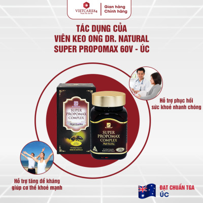 Bộ Sản Phẩm Tăng Đề Kháng, Cải Thiện Nội Tiết Tố: Viên Uống Keo Ong Supper Propomax Complex 60 Viên, Viên Nội Tiết Hyper Evening Primrose Oil 180 Viên