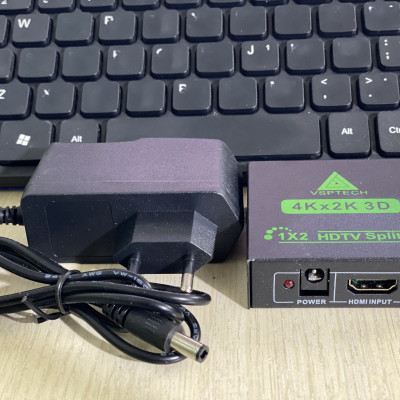 Bộ chia tín hiệu HDMI SPLITTER -4K-Utra HD 1 ra 2 HDMI - Hàng Chính Hãng