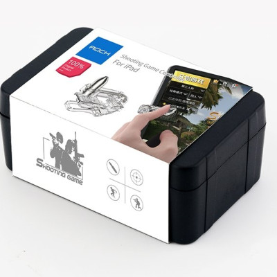 Bộ gamepad nút chơi game bắn súng hiệu Rock Shooting Game Control cho iPad và máy tính bảng thao tác cực nhạy, tương thích với các dòng game PUBG, Call Of Duty, Haflife, .... - hàng nhập khẩu