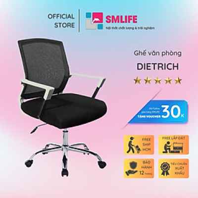Ghế văn phòng chân xoay lưng bọc lưới SMLIFE Dietrich