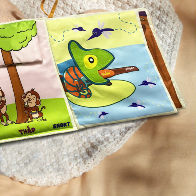 Sách vải Bé thấy gì nào? - Tương tác song ngữ cho bé học kĩ năng so sánh - Pipovietnam