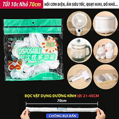 Túi 10 Màng Bọc Phủ Đồ Gia Dụng Chống Bụi Bọc Lồng Quạt Nồi Cơm Điện Lò Vi Sóng Bảo Quản Tiện Lợi