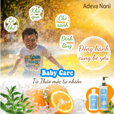 Dầu gội sữa tắm thảo mộc 2 trong 1 cho bé - 100% từ thảo dược thiên nhiên có khả năng kháng khuẩn và làm sạch như khổ qua rừng, lá khế, sài đất, … giúp làm sạch và bảo vệ làn da bé, ngăn ngừa mụn nhọt, rôm sẩy
