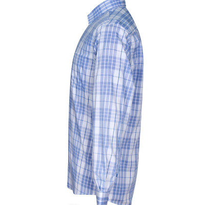 Áo sơ mi nam KHATOCO dài tay kẻ caro A1MD498T1-CNCR090-2409-D