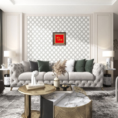 Tranh thư pháp chữ Tâm mạ vàng 24K - Quà tặng ý nghĩa cho sếp, đối tác, bác sĩ, người thân