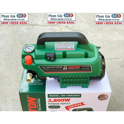 Máy Rửa Xe Dekton DK-CWR2801 - Công Suất 2800W - Có Chỉnh Áp