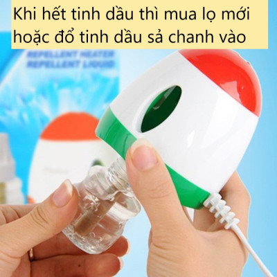 Máy Đuổi Muỗi Bằng Tinh Dầu, Tặng Kèm 1 Lọ Tinh Dầu, Hiệu Quả Và An Toàn Cho Sức Khoẻ