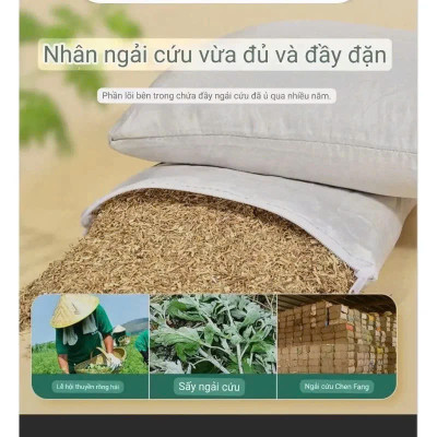 Gối Ngải Cứu Điện Làm Nóng Giảm Đau Mỏi Vai Gáy Nhanh Chóng – Thư Giãn Vai Gáy, Hương Thơm Tự Nhiên