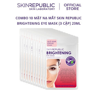 Combo 10 Mặt nạ mắt Skin Republic Brightening Eye Mask (3 cặp) 23ml
