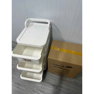 Kệ Để Đồ Đa Năng Yami New 5288 – Có Tay Cầm Đẩy Tiện Lợi, Kệ Đựng Đồ Ngăn Kéo Có Bánh Xe - HÀNG CHÍNH HÃNG MINIIN