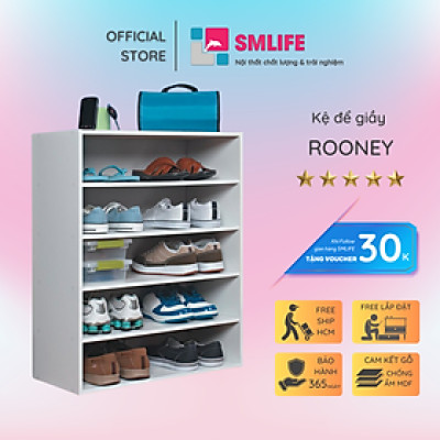 Kệ để giầy nhỏ gọn gỗ công nghiệp SMLIFE Rooney