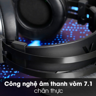 Tai nghe Rapoo VH500 7.1 Đen - Hàng Chính Hãng