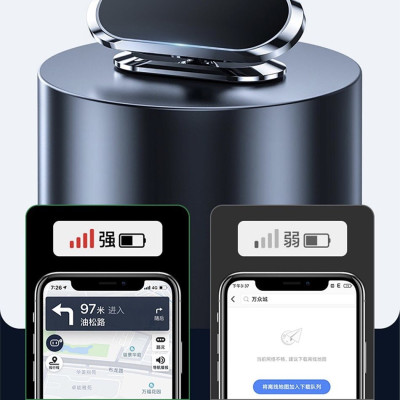 Giá đỡ Wiwu CH002 Car Mount dành cho điện thoại trên ô tô,  làm bằng vật liệu hợp kim nhôm, xoay 360 độ - Hàng chính hãng