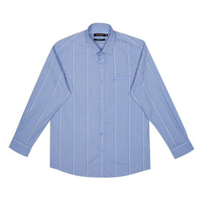 Áo sơ mi nam KHATOCO dài tay kẻ sọc A1MD538T1-CNSC189-2411-D