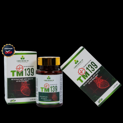 Viên uống TM139 Hỗ trợ hoạt huyết, giảm nguy cơ xơ vữa động mạch