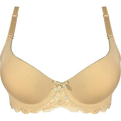 Áo Ngực Trơn Dây Ren Có Gọng Đệm Vừa Zuen THA2062 - Da