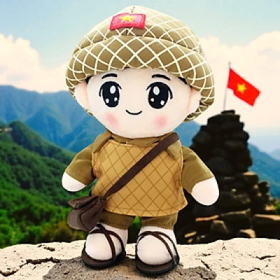 Tb Gấu Yêu Nước Đồng Chí Vệ Quốc Quân Lông Mịn Tc 2528025 25Cm