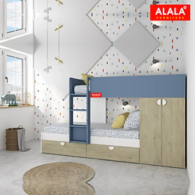 Giường ngủ cho Bé thông minh ALALA/ Miễn phí vận chuyển và lắp đặt/ Đổi trả 30 ngày/ Sản phẩm được bảo hành 5 năm từ thương hiệu ALALA/ Chịu lực 700kg
