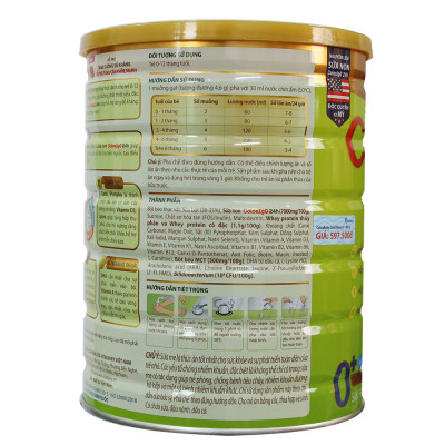 Sữa công thức ColosBaby Gold 0+ vị THANH NHẠT lon 800G (0-12 tháng)