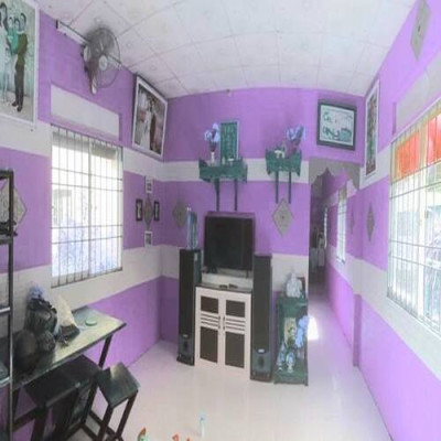 Bộ 5 Tấm Xốp Dán Tường 3D Giả Gạch Tím Nhạt 70cmx77cm