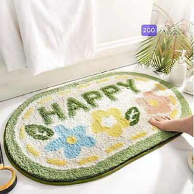 Thảm Lau Chân 3D Hình Họa Tiết Cute, Chống Trơn Trượt, Siêu Thẩm Nước 40x60cm - HÀNG CHÍNH HÃNG MINIIN