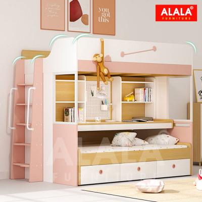 Giường tầng ALALA154 đa năng/ Miễn phí vận chuyển và lắp đặt/ Đổi trả 30 ngày/ Sản phẩm được bảo hành 5 năm từ thương hiệu ALALA/ Chịu lực 700kg