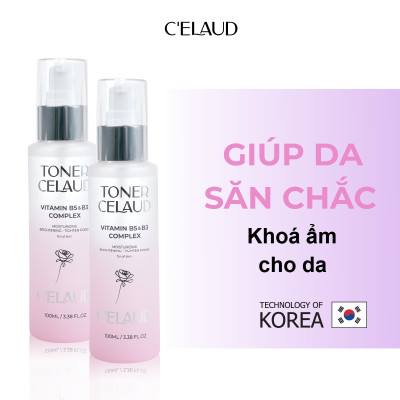 Combo 2 nước hoa hồng làm dịu da và cân bằng độ pH Toner Celaud