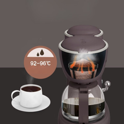 Máy Pha Cà Phê Mini Gia Đình Bear KFJ-403 Dung Tích 600 ML Công Suất 550 W - Hàng Chính Hãng