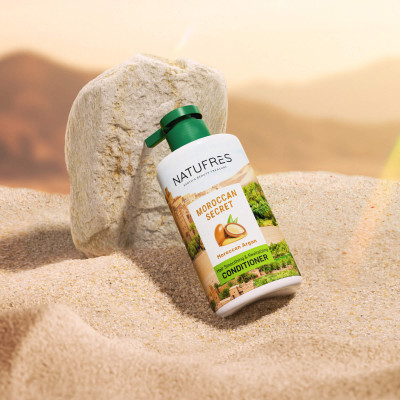Dầu xả NATUFRÈS Moroccan Secret Tinh dầu Argan - Dưỡng tóc, suôn mượt, ngăn ngừa tóc khô, hư tổn 250ml